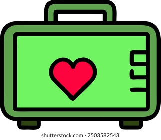 The Defibrillator icon represents a crucial medical device used to restore normal heart rhythm in cases of cardiac arrest.