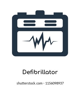Defibrillator icon vector isolated on white background, Defibrillator transparent sign , symbols or elements in filled style