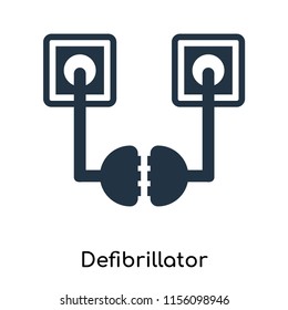 Defibrillator icon vector isolated on white background, Defibrillator transparent sign , symbols or elements in filled style