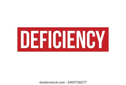 Deficiency rubber grunge stamp seal vector