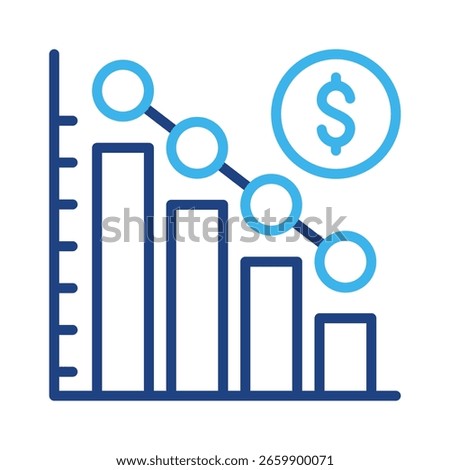 Deficit Icon Element For Design
