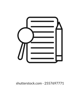 Define icon Isolated flat vector in outline