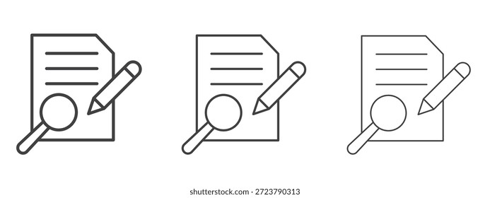 Definir icono en estilo doodle de arte de línea. Signo de contorno de trazo editable, eps 10