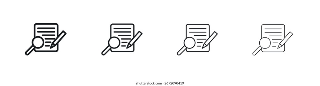 Define icon. minimal strokes lines for web designs