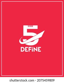 Definition von Logo-Design minimale Business-Illustration