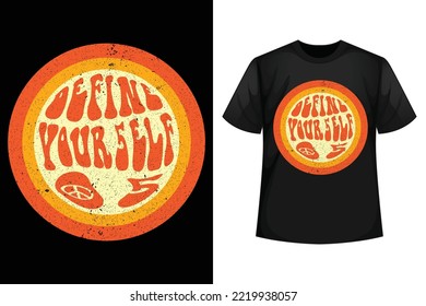 Definir tu auto 05 - Plantilla de diseño de camisetas vintage motivacional