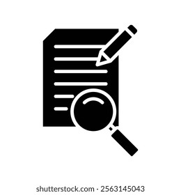 Defining icon Isolated flat vector in outline