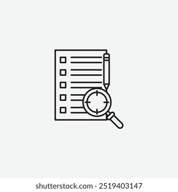 Icono de definición aislado sobre fondo blanco