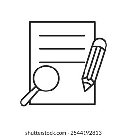 Defining icon. isolated vector icon.