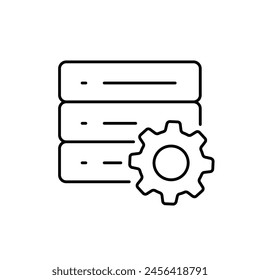 Definieren von Systemzielen Vektorgrafik Symboldesign