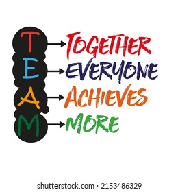 Defining Teams Teamwork Together Everyone Achieves Stock Vector ...