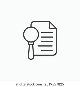 Definición de línea en color negro de línea delgada. ilustración de símbolos de Vector simple plano.