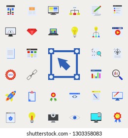 definition of drawing angles colored icon. Programming sticker icons universal set for web and mobile