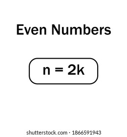 definition of even numbers, odd integers