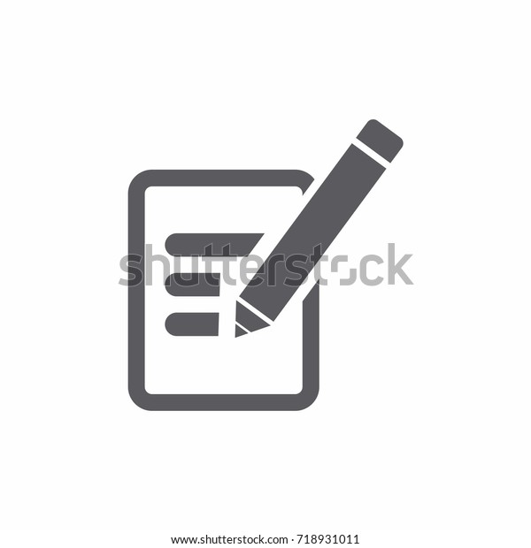 Definition Icon Flat Style Vector Illustration Stock Vector (Royalty