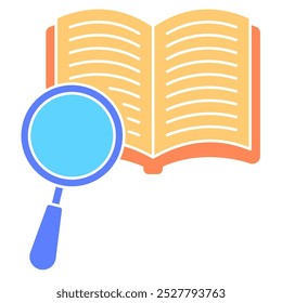 Definition icon, information, research, workbook