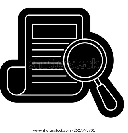 Definition icon, information, research, workbook