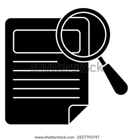 Definition icon, information, research, workbook