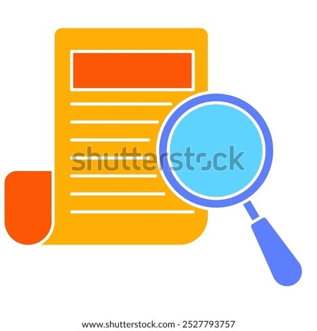 Definition icon, information, research, workbook