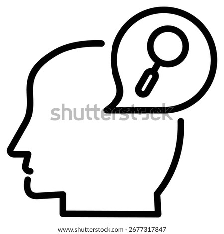 Definition Icon Line Vector Illustration