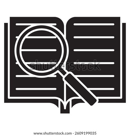 Definition icon represented by Definition simple symbol Black Filled style.