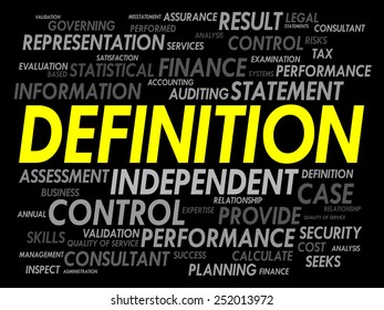 DEFINITION word cloud, business concept