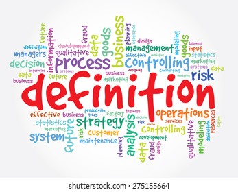DEFINITION word cloud, business concept