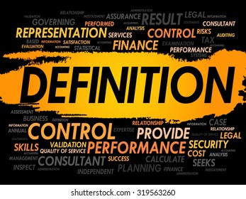 DEFINITION word cloud, business concept