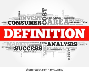 DEFINITION word cloud, business concept