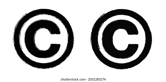 Definition of the word Copyright in a dictionary. This is the exclusive right of the maker of a work to publish or reproduce that work. Flat vector pictogram or sign. Cartoon copyright logo.