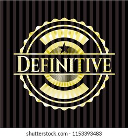 Definitive gold badge