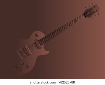 The definitive rock and roll guitar in chocolate