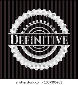 Definitive silvery emblem
