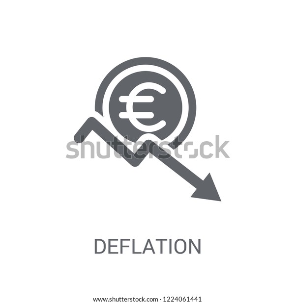 Deflation icon. Trendy Deflation logo
concept on white background from business collection. Suitable for
use on web apps, mobile apps and print
media.