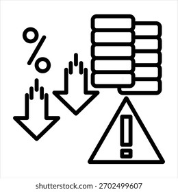 Estilo de contorno de icono único de deflación