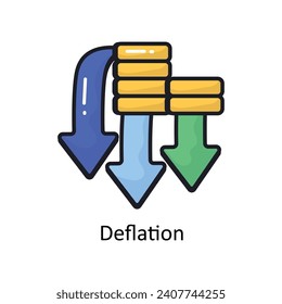 Deflation vector filled outline doodle Design illustration. Symbol on White background EPS 10 File 