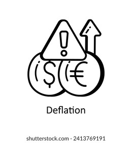 Dibujo de diseño del doodle de contorno del vector de deflación. Símbolo del archivo EPS 10 de fondo blanco
