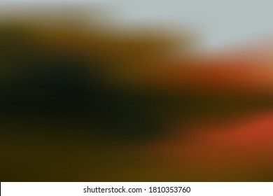 Fondo abstracto desenfocado con malla suave y hermosa de gradiente. Bosque otoñal con reflexión sobre el agua