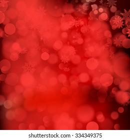 Defocused abstract red christmas background. EPS 10 vector file included