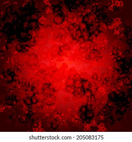 Defocused abstract red lights background vector