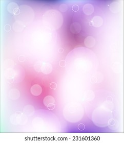 Defocused background with color circles