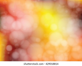 Defocused background with lights. Blurred backdrop. Abstract bokeh style vector illustration.