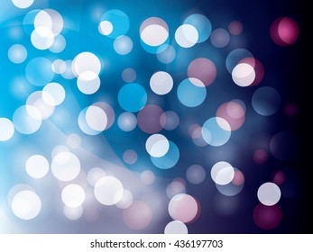 Defocused background with lights. Blurred backdrop. Abstract bokeh style vector illustration.