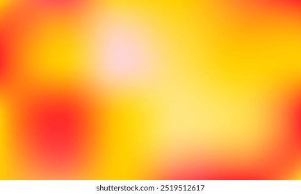 Defocused background template in bright yellow and red color. Modern abstract blurred texture design for web cover, digital, advertising, poster, banner, greeting, surface, copy space
