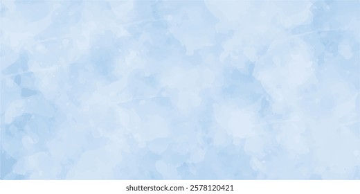 Defocused and blurry wet ink effect sky blue color watercolor background, blurred and grainy Blue powder explosion on white background, Classic hand painted Blue watercolor background for design.
