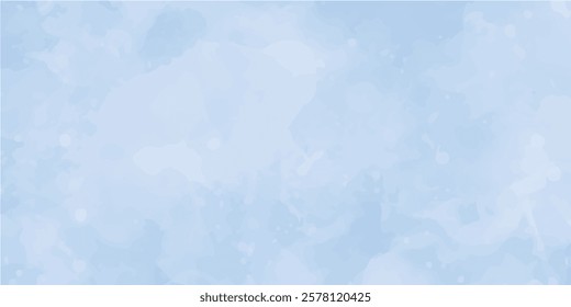 Defocused and blurry wet ink effect sky blue color watercolor background, blurred and grainy Blue powder explosion on white background, Classic hand painted Blue watercolor background for design.
