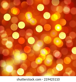 Defocused Christmas Background - Festival Bokeh Lights (EPS10 Vector)