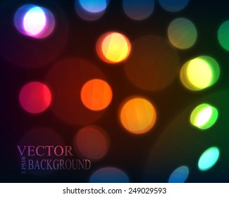 defocused christmas lights