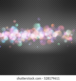 Defocused christmas lights background. EPS 10 vector file included