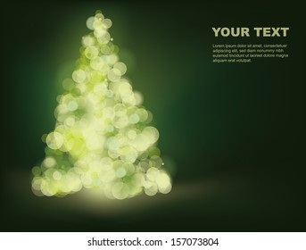 defocused christmas tree